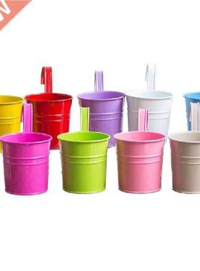 New Hook Flower Pot, Tin Bucket, Tin Flower Pot, Balcony