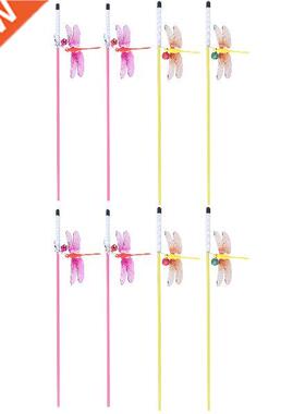 8 pcs Cat Dragonfly Bell Funny Playing Wand Training Wand