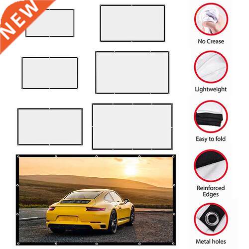 60/72/84/100/120/150 inch Projector Screen For Home Theater