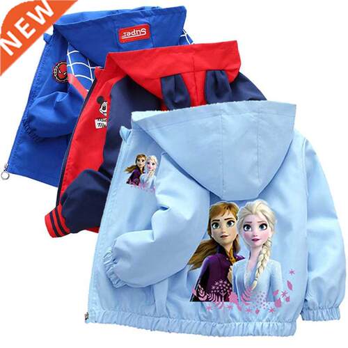 frozen 2 Spring and Autumn Girls elsa Jacket Boys and Girls