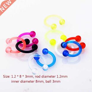 1pc Fashion Acrylic Tongue Ring For Women Ear Septum Nipple