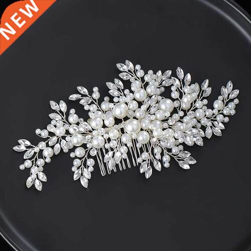Pearl Fashion Wedding Hair Accessories Silver Color Crystal