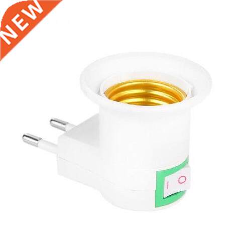 1pc E27 EU Plug Adapter With Power On-Off Control Switch