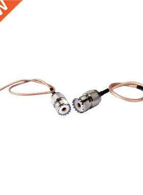 2X Handheld Antenna Cable SMA Male To UHF SO-239 Female Conn