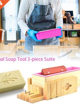 3pcs DIY Soap Making Tools Set Adjustable Wooden Soap Cutter