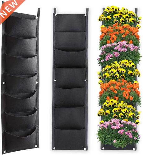6/7/9/18 Pocket Vertical Grow Bags Hanging Wall Planting Bag