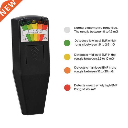 Handheld Professional EMF Meter Radiation Dosimeter 5 LED Ma