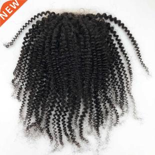 5*5 Silk Base Human Hair Lace Closure Afro Kinky Curly Silk