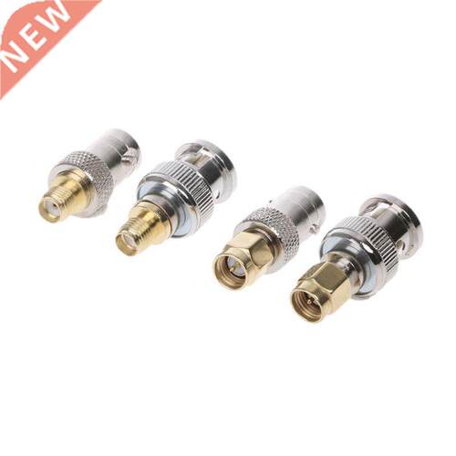 4Pcs BNC To SMA Type Male Female RF Connector Adapter Kit Te