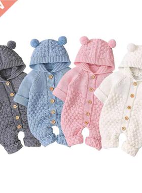 Citgeett Autumn Winter Newborn Baby Boys Girls Bear Ear Knit