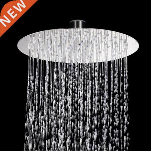 8 Stainless Steel Round Shower Head Rainfall Showerhead Bat