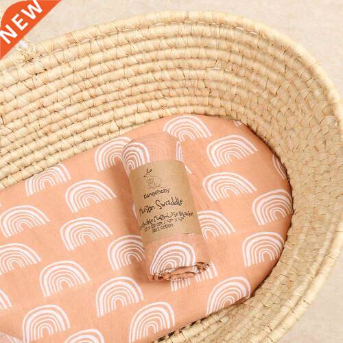 Kangobaby Fashion Muslin Swaddle Cloth Diaper Wrap Baby Rece