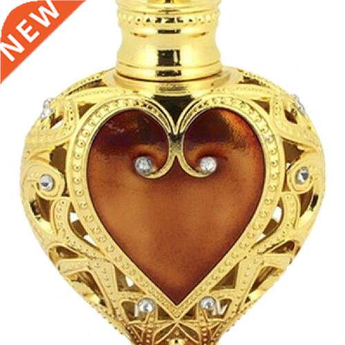 12ml Antiqued Love Heart Shape Essential Oil Bottle Glass