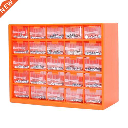 25 Mult-grd Drawer Parts Box Wall-mounted Screw Classfca