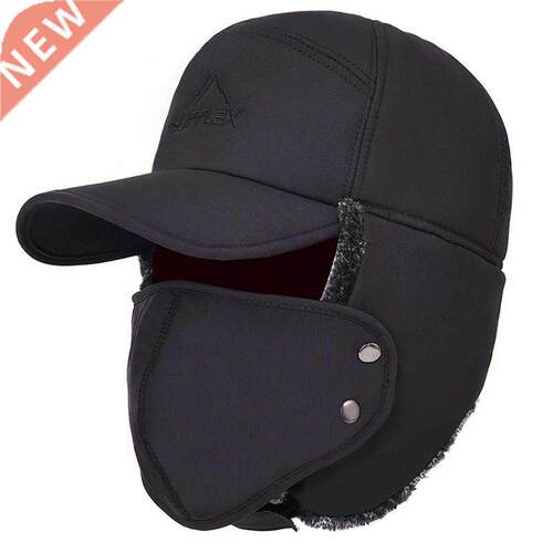 Faux Fur Winter Warm Windproof Hat Men Women Bomber Faux Ear