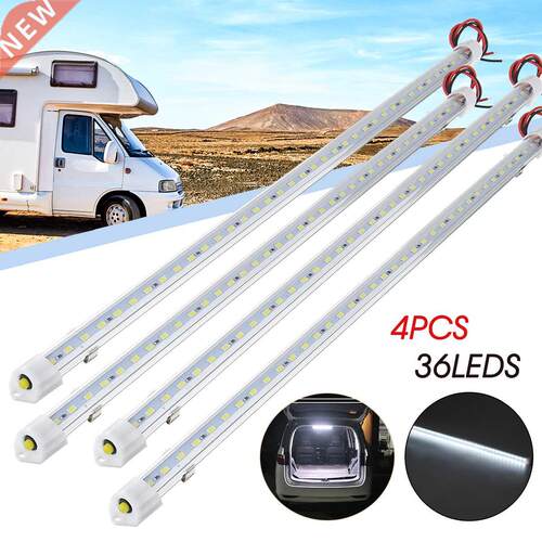 4pcs 50CM 12V 24V 36 LED Car Interior Light Bar Bright White