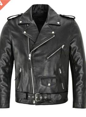 Boutique Punk Men PU Leather Jacket Motorcycle Fashion Slim