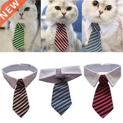 Dog Cat Grooming Cat Striped Bow Tie Animal Striped Bow Tie