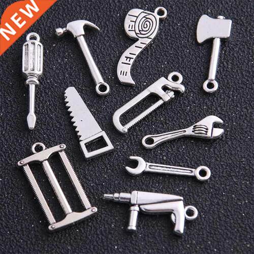 14pcs Tools Charms Antique Zinc Alloy Pendant for DIY Charm