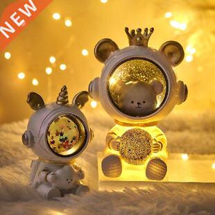 Nordic Resin Astronaut Figurines Night Light Home