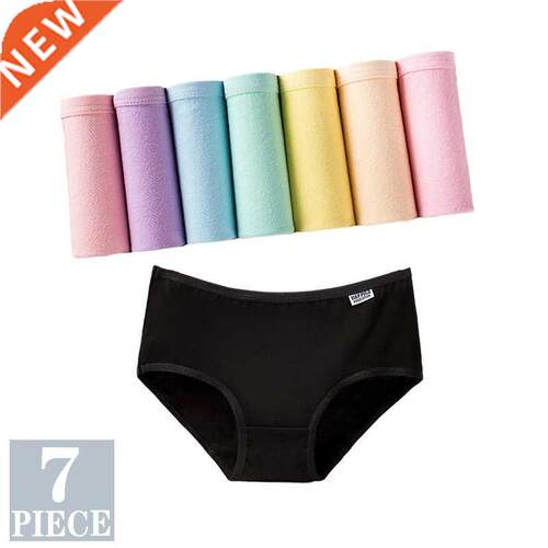 7PCS Panties for Women Girls Underwear Cotton Panties Cueca