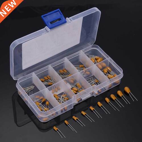 100pcs Tantalum Capacitor Precision 16V 10 Values 1uf-100uf