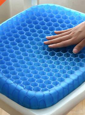 Honeycomb Cooling Pad Ice gel Seat Cushion with Black Non-sl