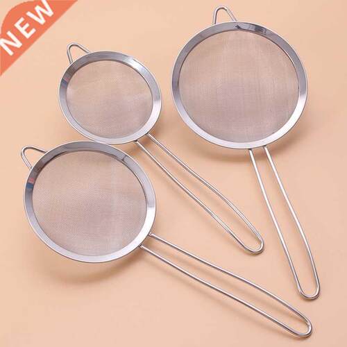 pcs/set Stainless steel Wire Fine Mesh Oil Strainer Flour