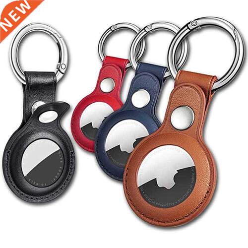 Leather Keychain for Airtags Case Protective Cover Bumper S