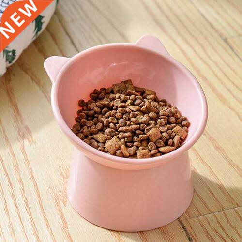 Cat Bowl High Foot Dog Bowl 45°Neck Protector Cat Pet Food