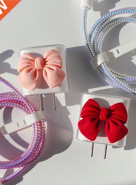 TPU USB Charger Cable Cord Protector Wrap Cable Winder For I