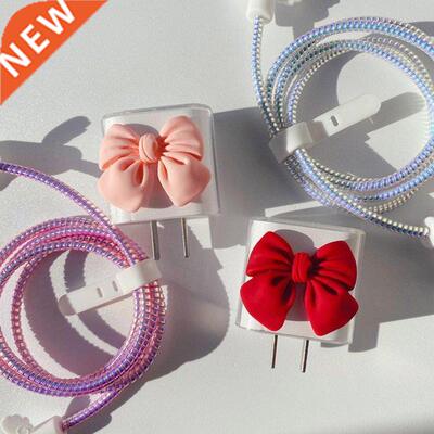 TPU USB Charger Cable Cord Protector Wrap Cable Winder For I