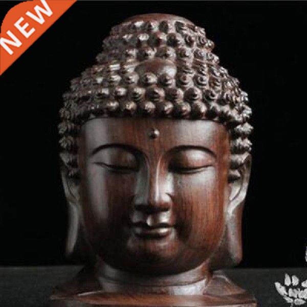Fashion Buddha Statue Wood Wooden Figurine Mahogany India图片
