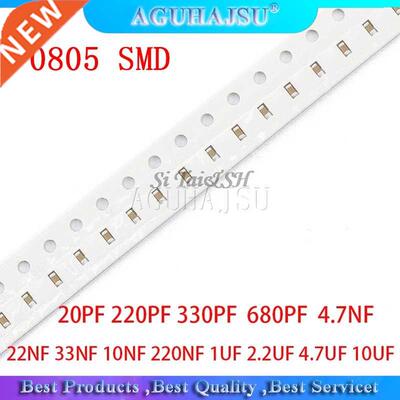 100PCS 0805 SMD capacitor ceramic 1PF-10UF 20PF 220PF 330PF