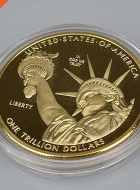 1 Trillion Dollar Coin Pure Silver Plated United States Coll