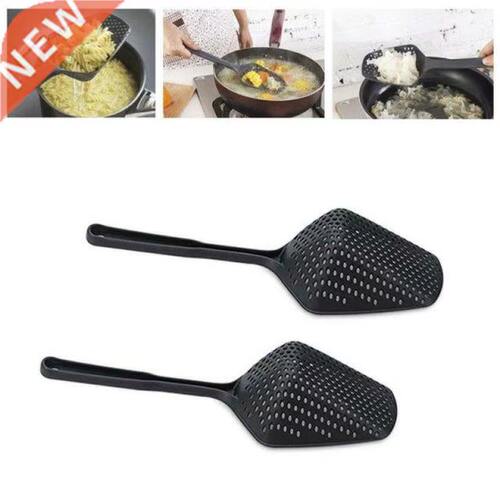 Soup Spoon Long Handle Fry Food Mesh Spoon Kitchen Strainer