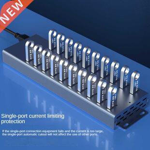 20Port USB HUB 3.0 External Power BC1.2 Charging Port SuperS