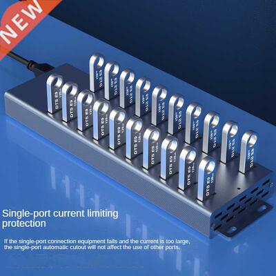 20Port USB HUB 3.0 External Power BC1.2 Charging Port SuperS