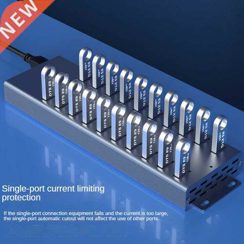 20Port USB HUB 3.0 External Power BC1.2 Charging Port SuperS