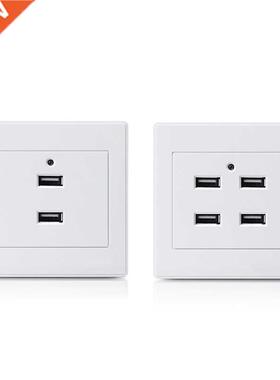 2/4 Ports USB Electrical Socket Station Power apter Plug O