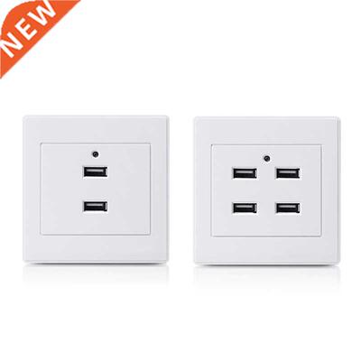 2/4 Ports USB Electrical Socket Station Power apter Plug O
