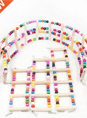 Birds Pets Parrots Ladders Climbing Toy Hanging Colorful