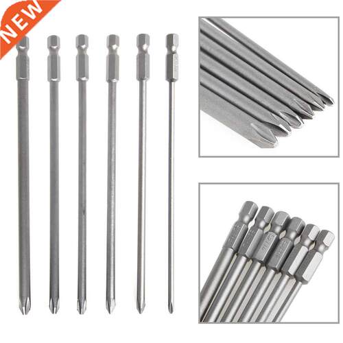 6Pcs/Set 1/4'' ank 150mm Long S2 Steel Magnetic Hex Cross