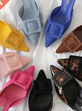 Dress Women's Casual Babouche Vamp Pointed Toed High Heels