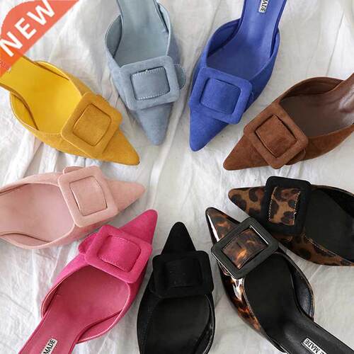 Dress Women's Casual Babouche Vamp Pointed Toed High Heels