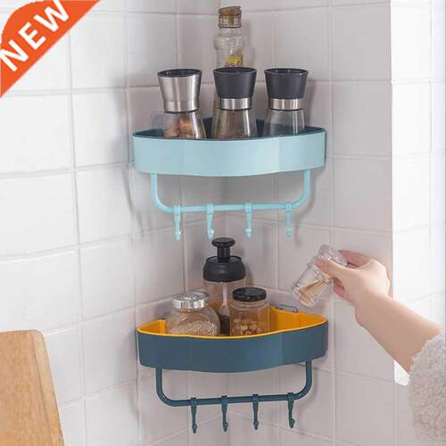 Practical Bathroom Storage Rack Punch-Free Plastic Bathroom