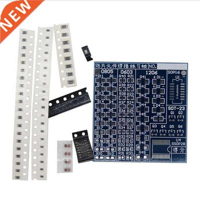 Weldng Practce Board Solderng SMT SMD Electronc Componen