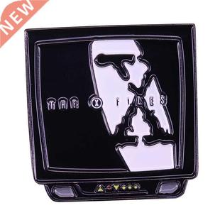 The X Files Enamel Pin Balck White TV Brooch Fans Collection