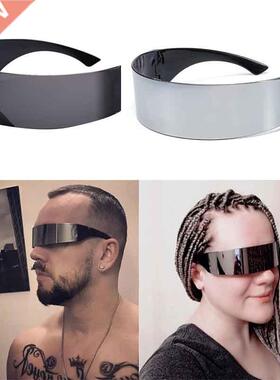 New Funny Futuristic Wrap Around Monob Costume Sunglasses Ma