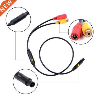 1Pc Car Reverse Backup Camera 4 Pin Male To Female Connecto